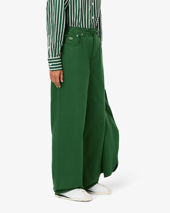 PANTALÓN CINTURA RIZADO - LACOSTE