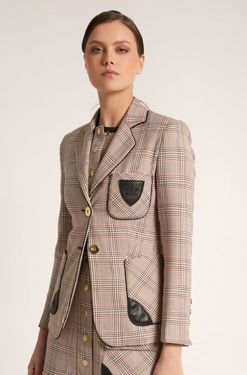 BLAZER CUADRO ROSA ÚNICO - HIGHLY PREPPY