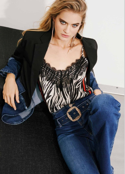 TOP LENCERO CEBRA - DENNY ROSE