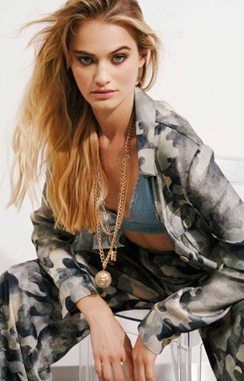 PANTALÓN ESTAMPADO MILITAR - DENNY ROSE