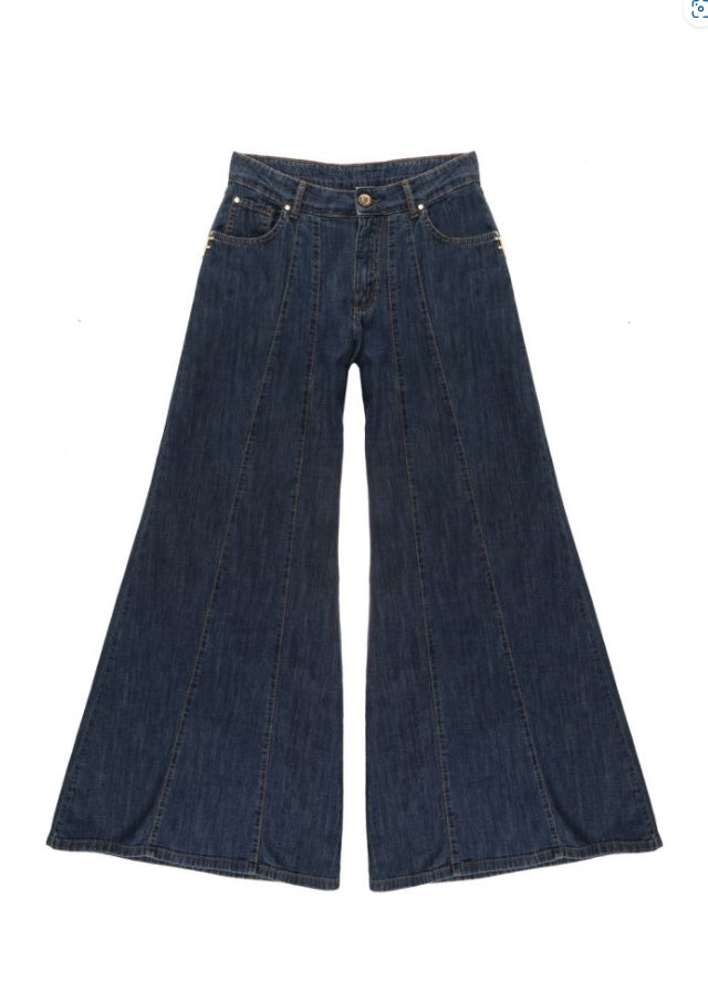 PANTALÓN PALAZZO DENIM - FRACOMINA