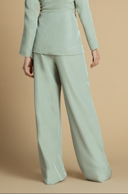 PANTALÓN SATÉN MENTA - SAHOCO