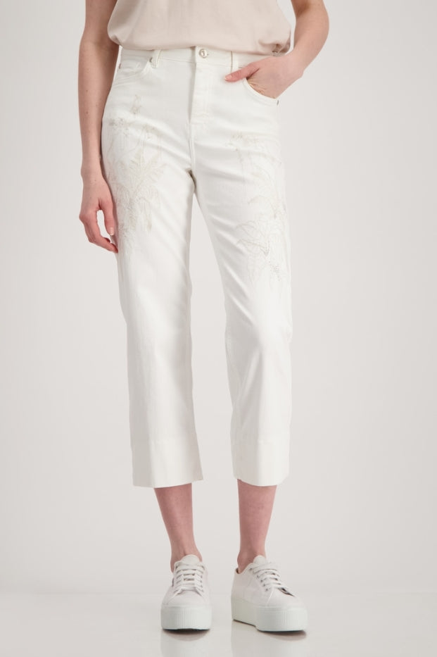 PANTALÓN BORDADO BRILLANTE - MONARI