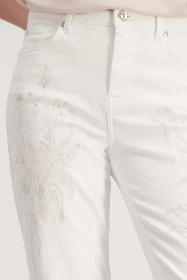 PANTALÓN BORDADO BRILLANTE - MONARI