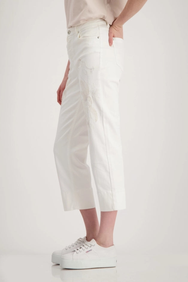 PANTALÓN BORDADO BRILLANTE - MONARI