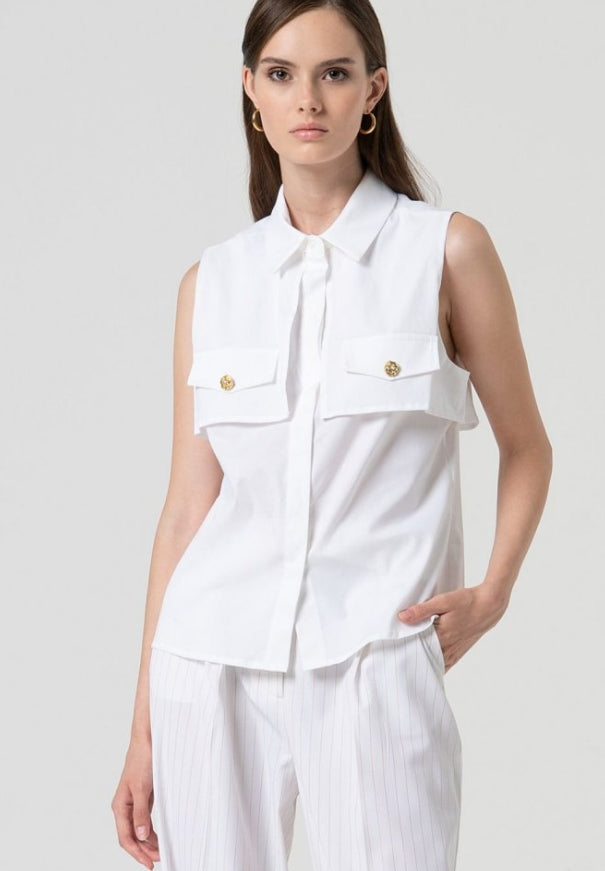 BLUSA SIN MANGAS - FRACOMINA