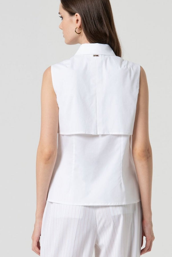 BLUSA SIN MANGAS - FRACOMINA