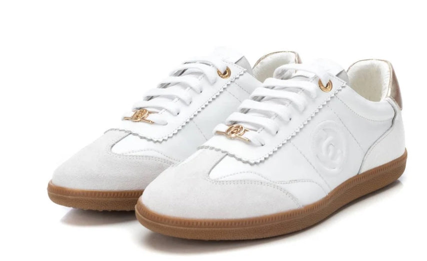 ZAPATILLA TALON DORADO - CARMELA