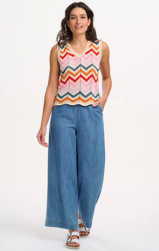 CHALECO PUNTO MULTICOLOR - SUGARHILL