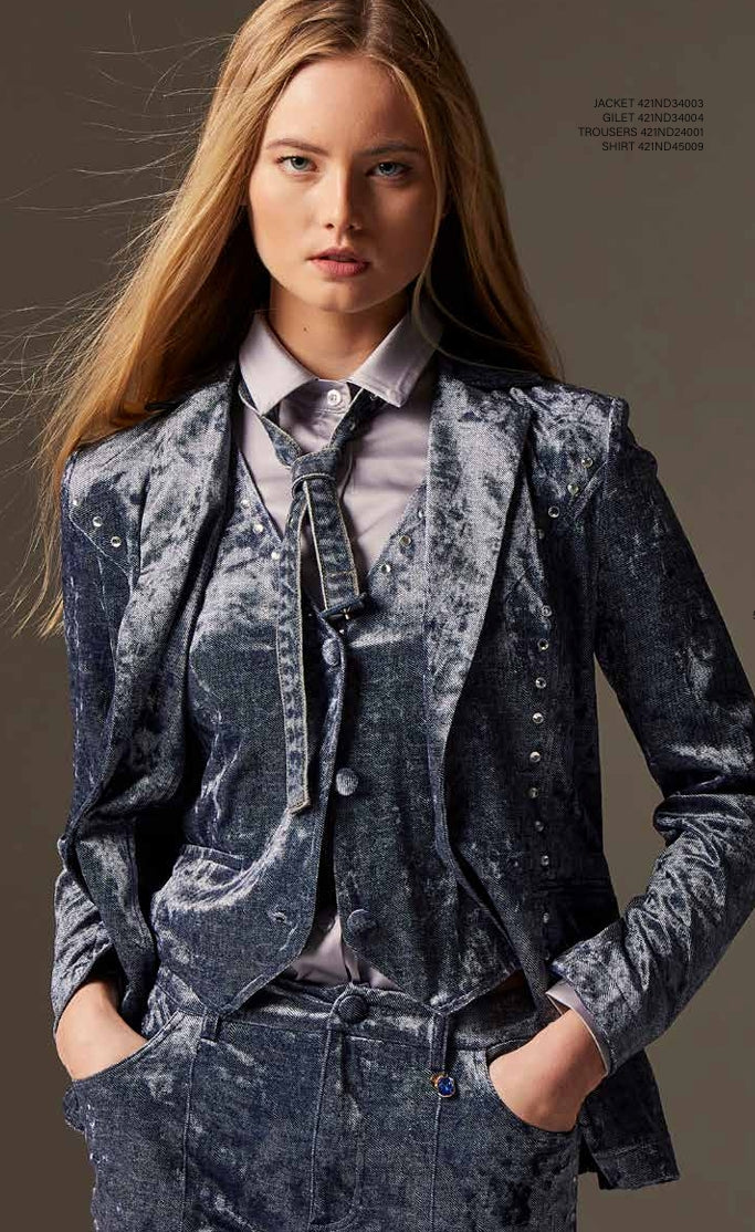 CHAQUETA TERCIOPELO STRASS - DENNY ROSE