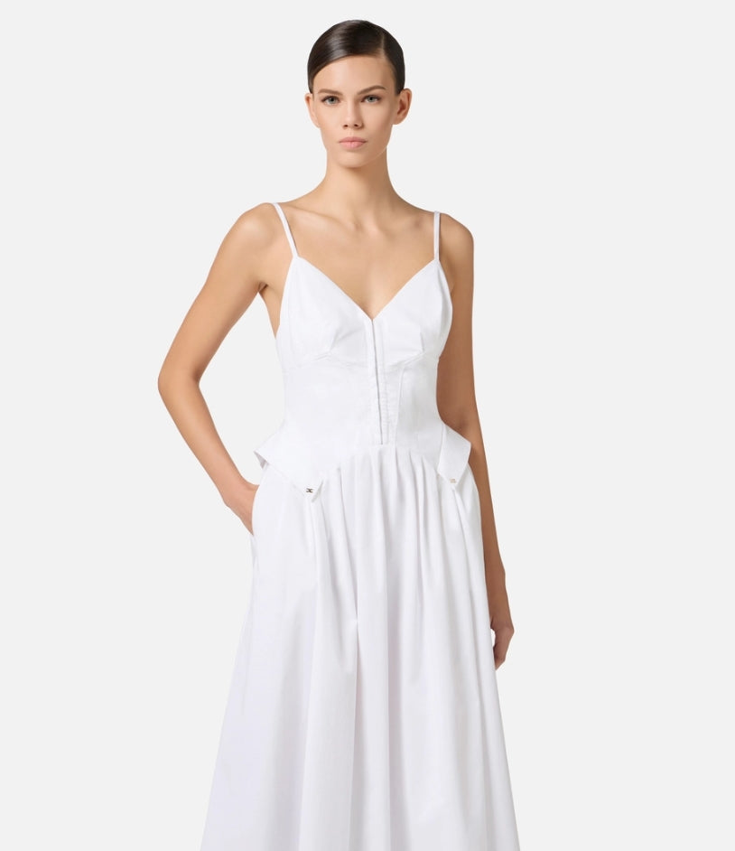 VESTIDO TIRANTES MIDI - ELISABETTA FRANCHI