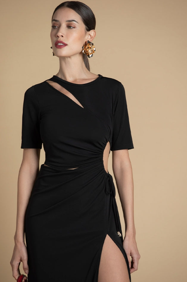 VESTIDO APERTURA LATERAL - SAHOCO