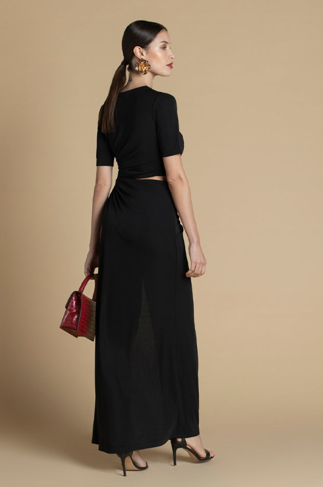 VESTIDO APERTURA LATERAL - SAHOCO