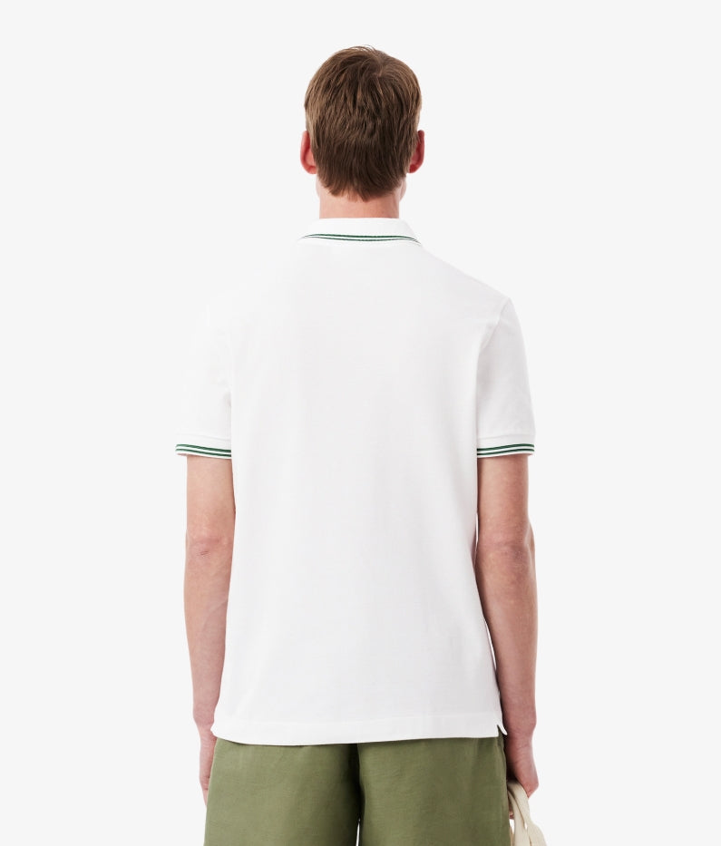 POLO LISO RAYAS CUELLO - LACOSTE