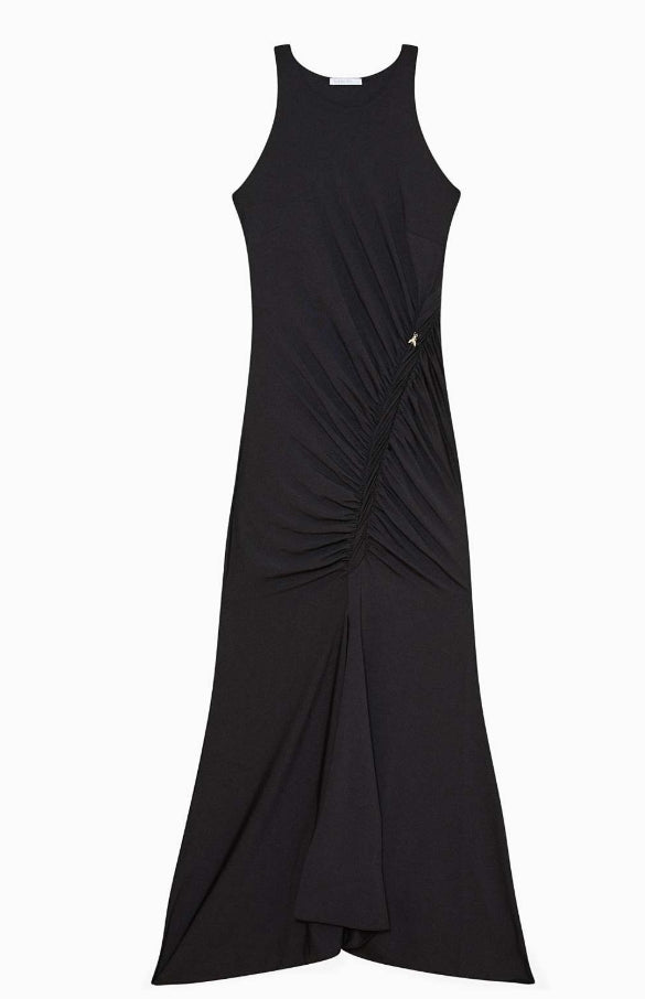 VESTIDO MIDI RIZADO LADO - PATRIZIA PEPE