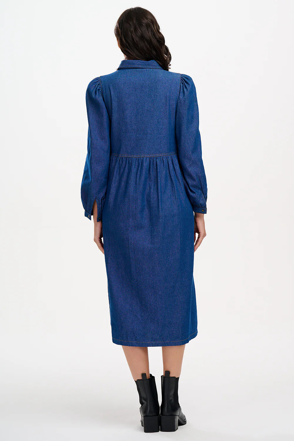 VESTIDO MIDI DENIM - SUGARHILL