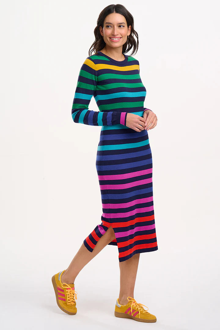 VESTIDO MIDI RAYAS - SUGARHILL
