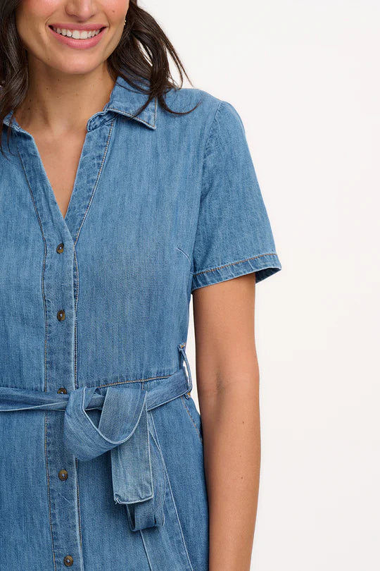 VESTIDO MIDI DENIM - SUGARHILL