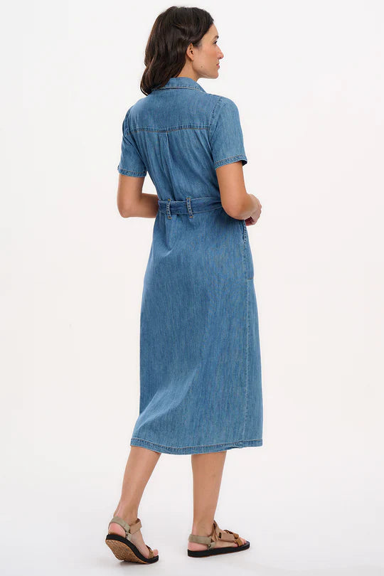 VESTIDO MIDI DENIM - SUGARHILL