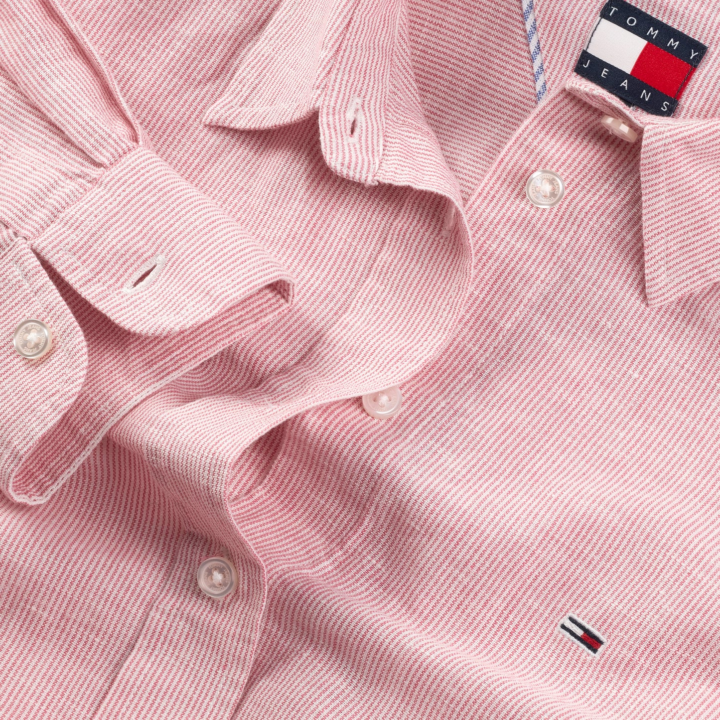 CAMISA LARGA LINO RAYAS - TOMMY HILFIGER