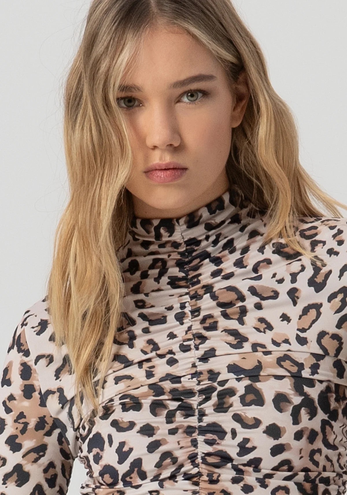 TOP FRUNCIDO ANIMAL PRINT - FRACOMINA