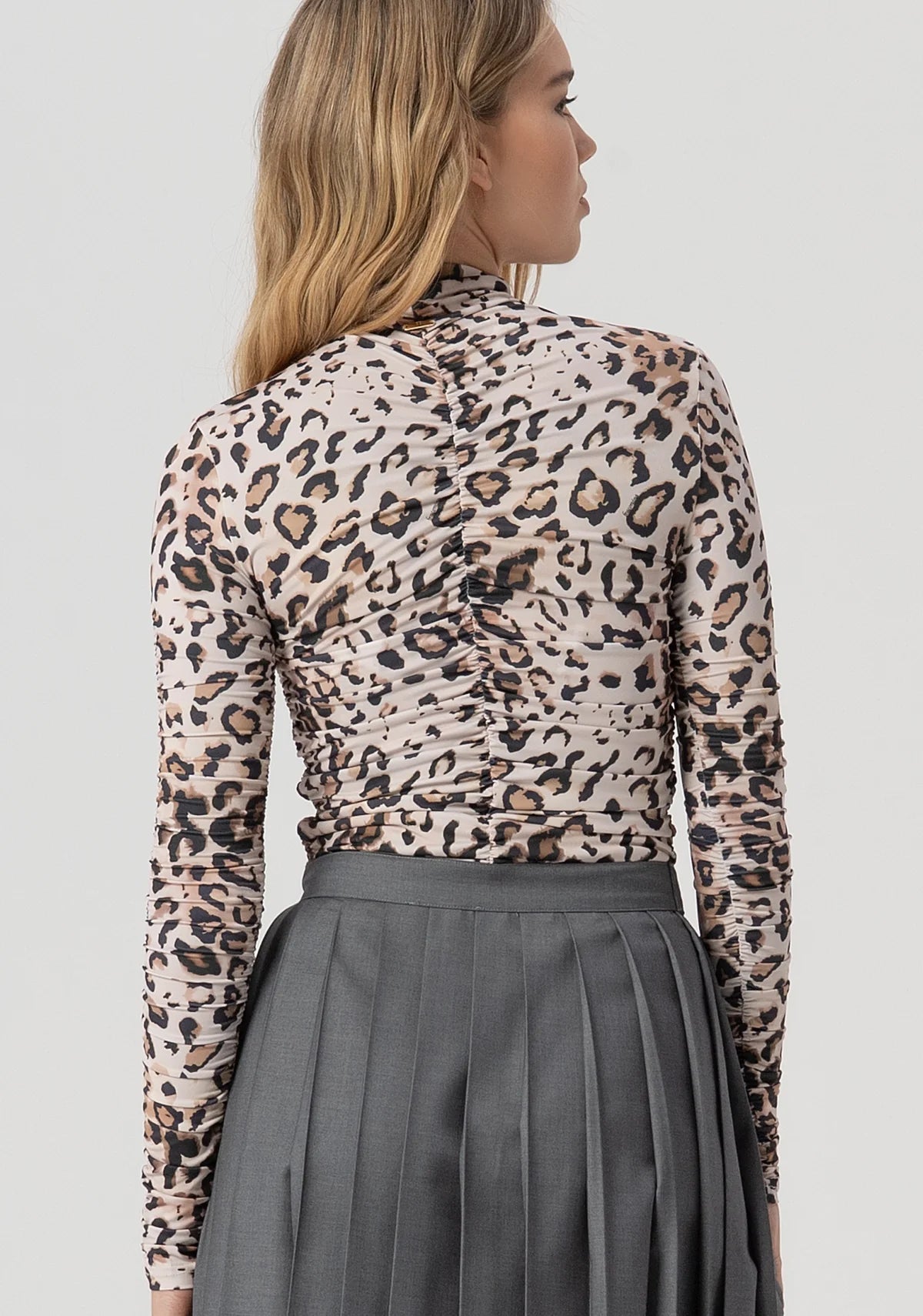 TOP FRUNCIDO ANIMAL PRINT - FRACOMINA