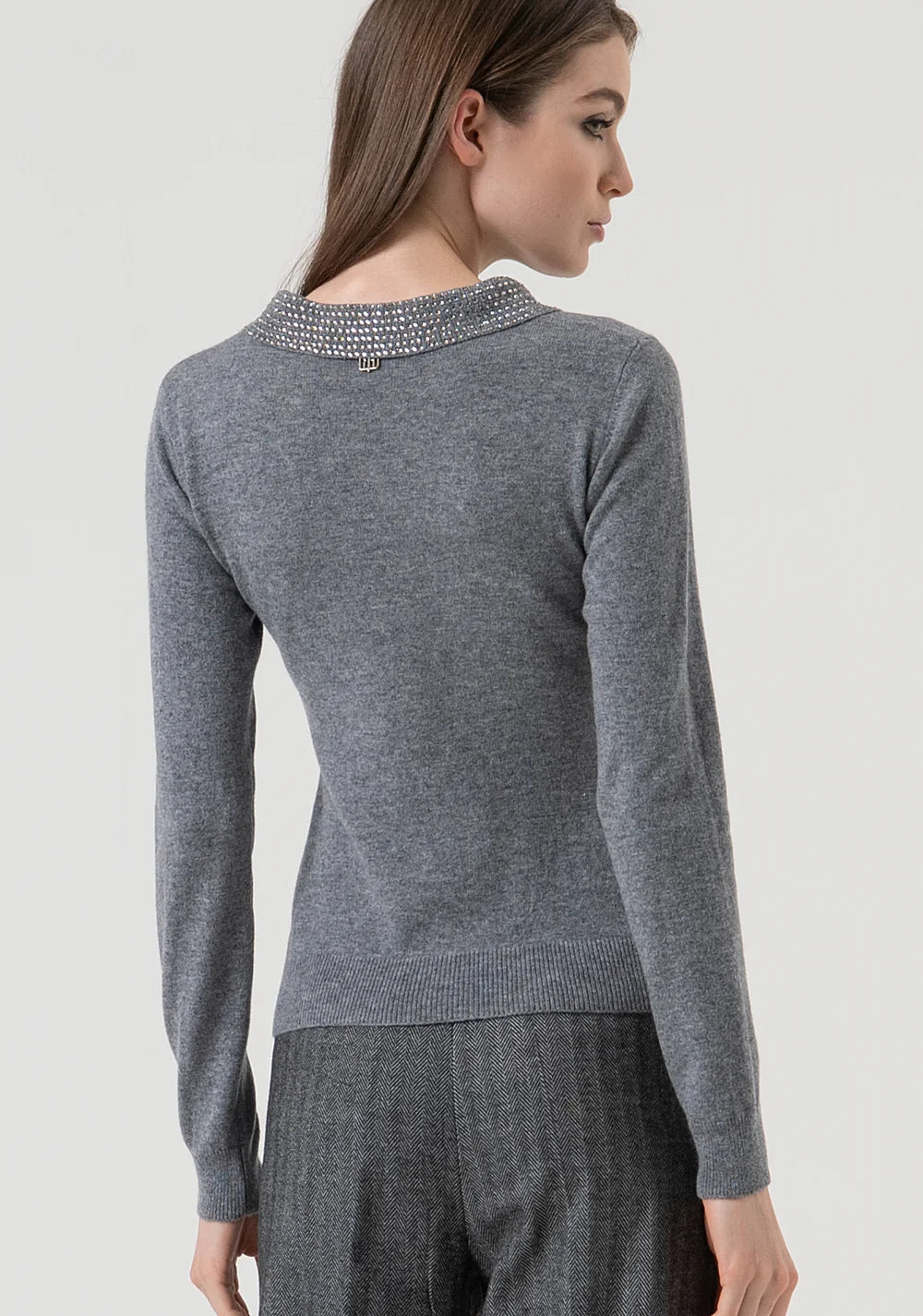 POLO LANA STRASS CUELLO - FRACOMINA