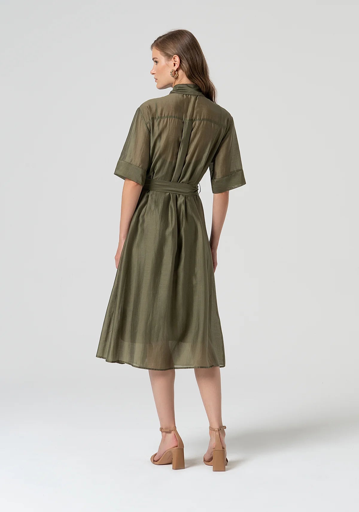 VESTIDO CAMISERO MIDI - FRACOMINA
