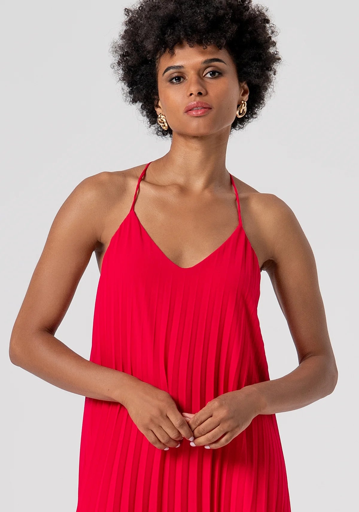 VESTIDO PLISADO MIDI - FRACOMINA