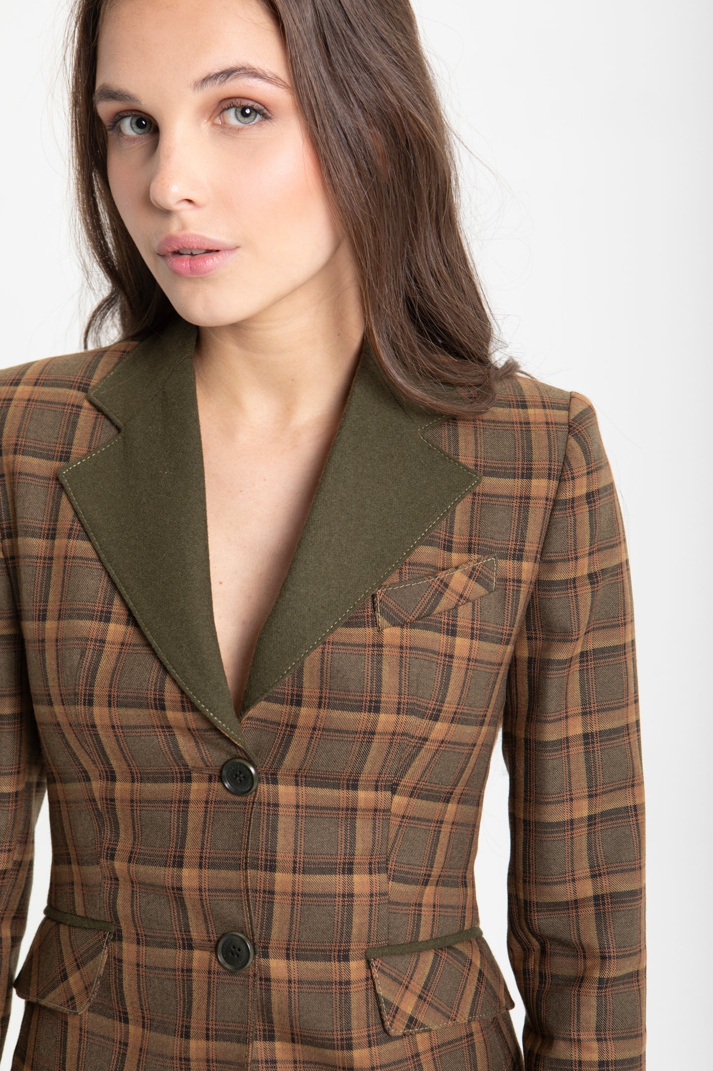 CHAQUETA CUADROS VERDE - HIGHLY PREPPY