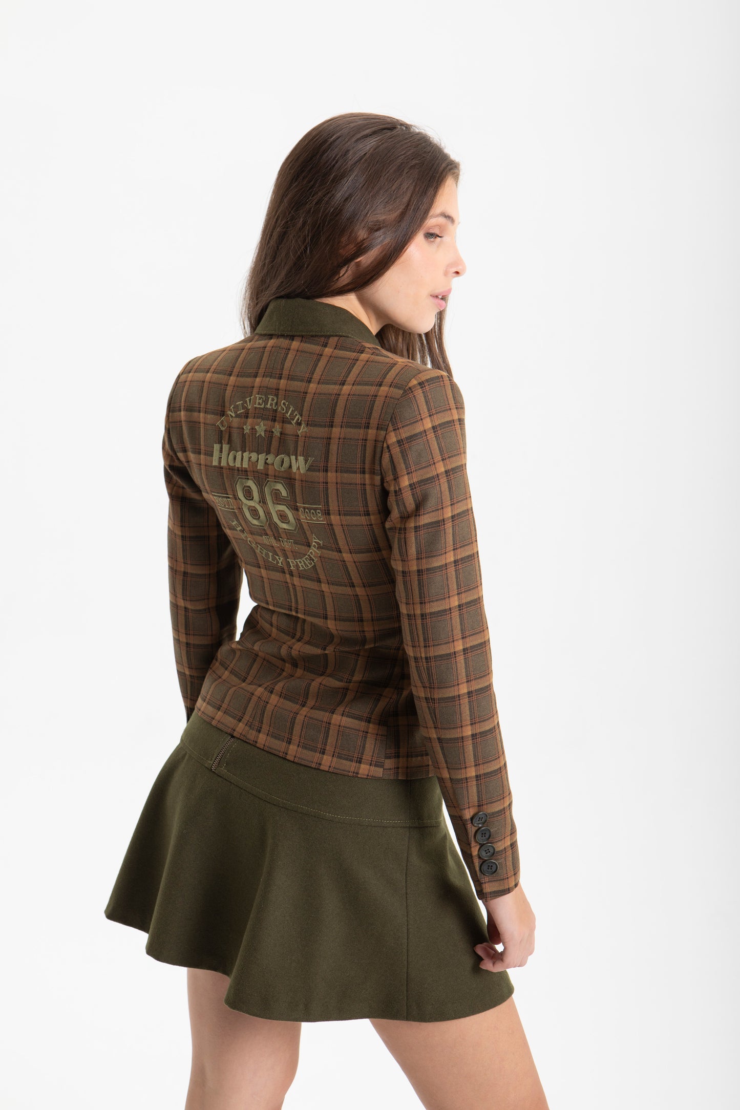 CHAQUETA CUADROS VERDE - HIGHLY PREPPY