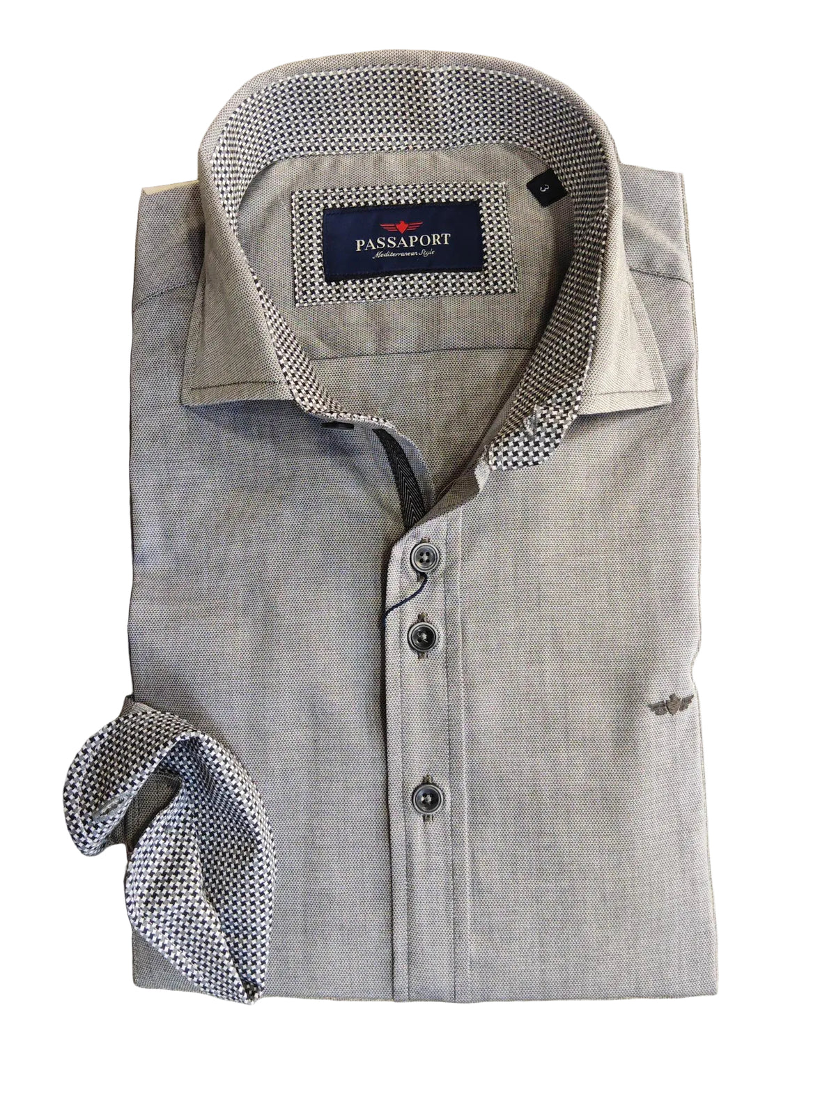 CAMISA GRIS OXFOR - CONTEXMOD