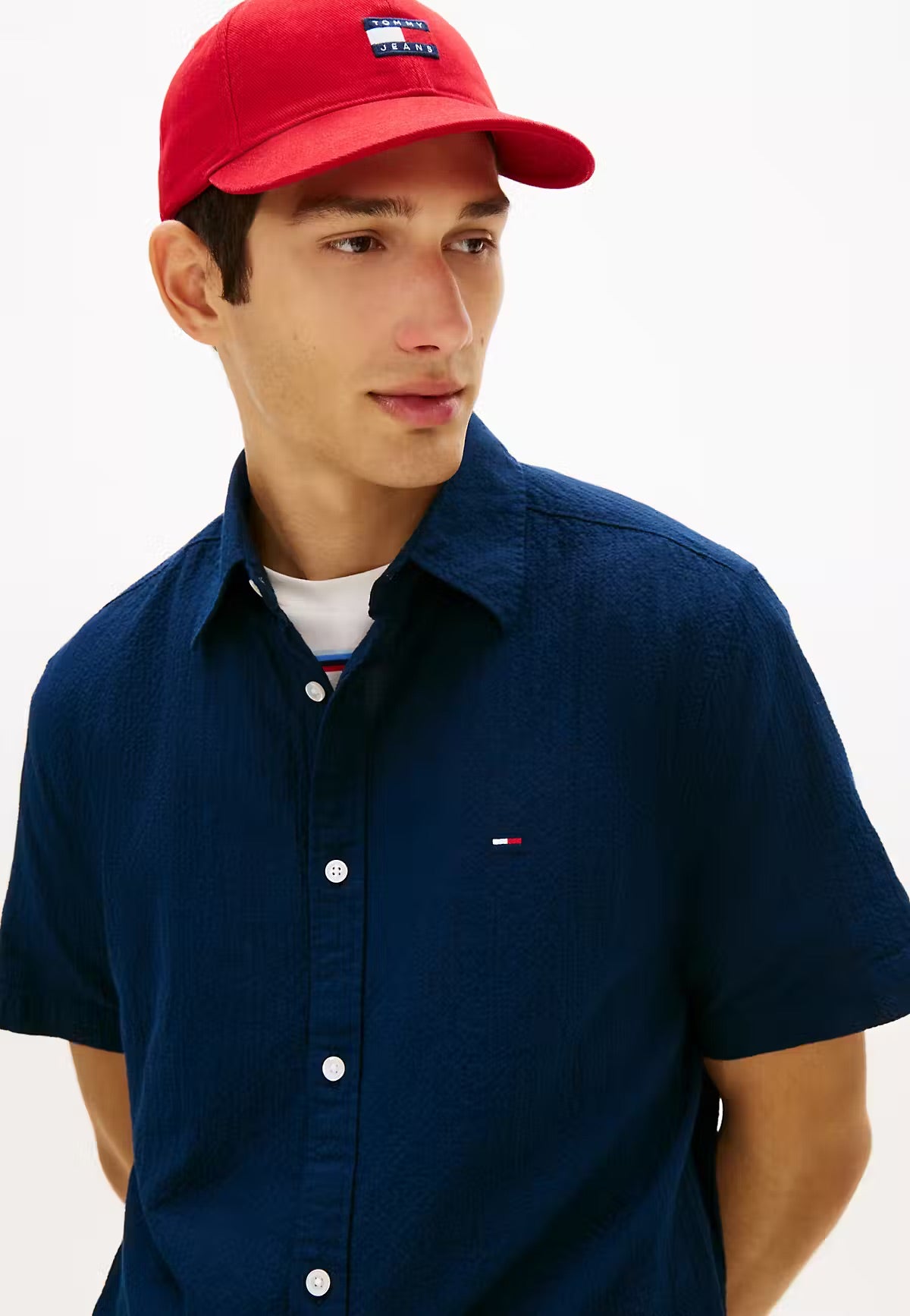 CAMISA ALGODÓN RUGOSO - TOMMY JEANS