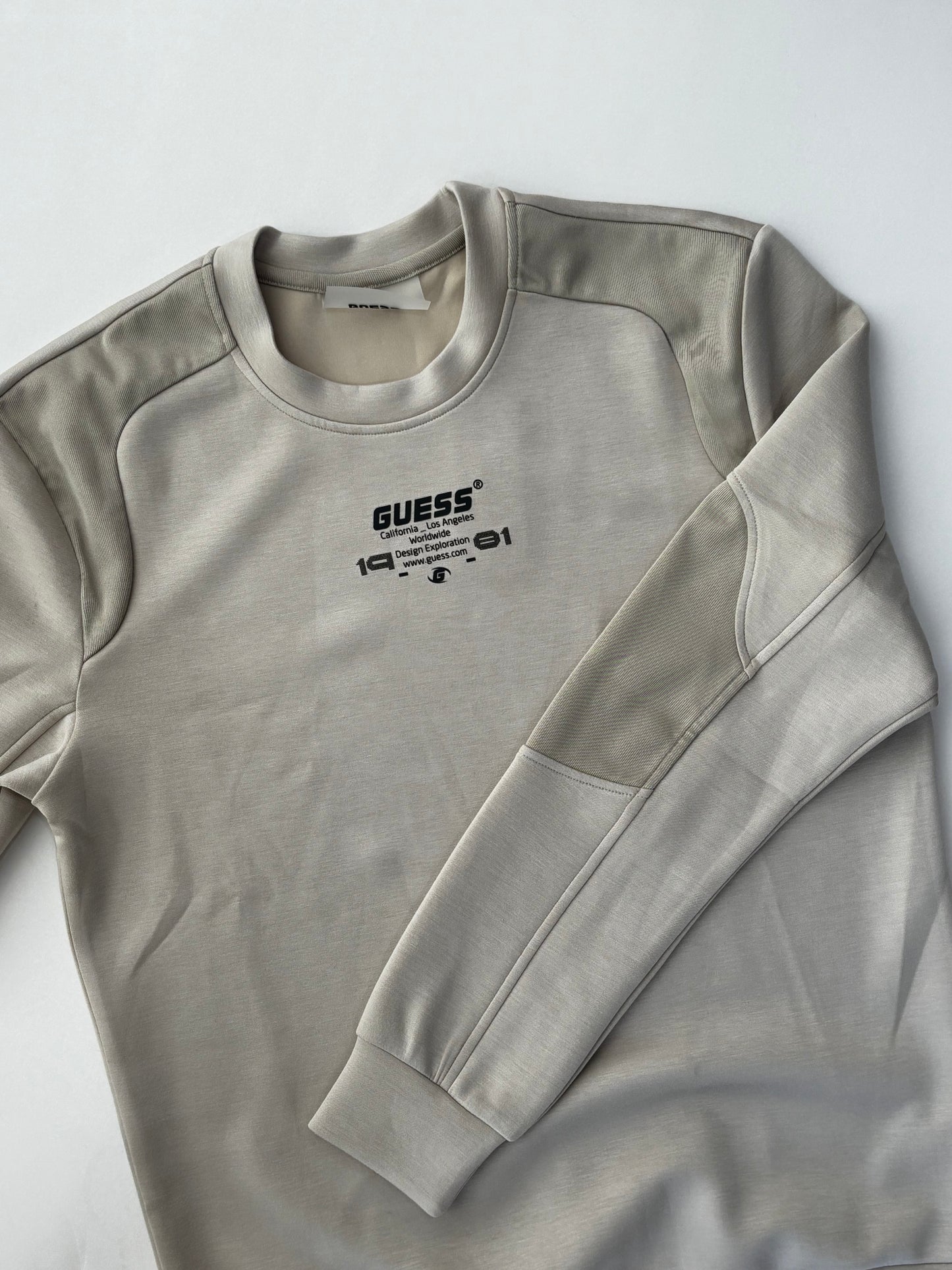 SUDADERA TÉCNICA LOGO INFO - GUESS