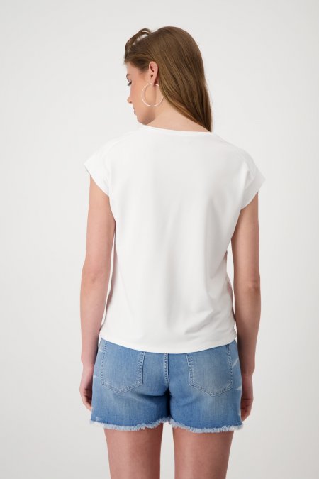 CAMISETA STRASS MANGA CORTA - MONARI