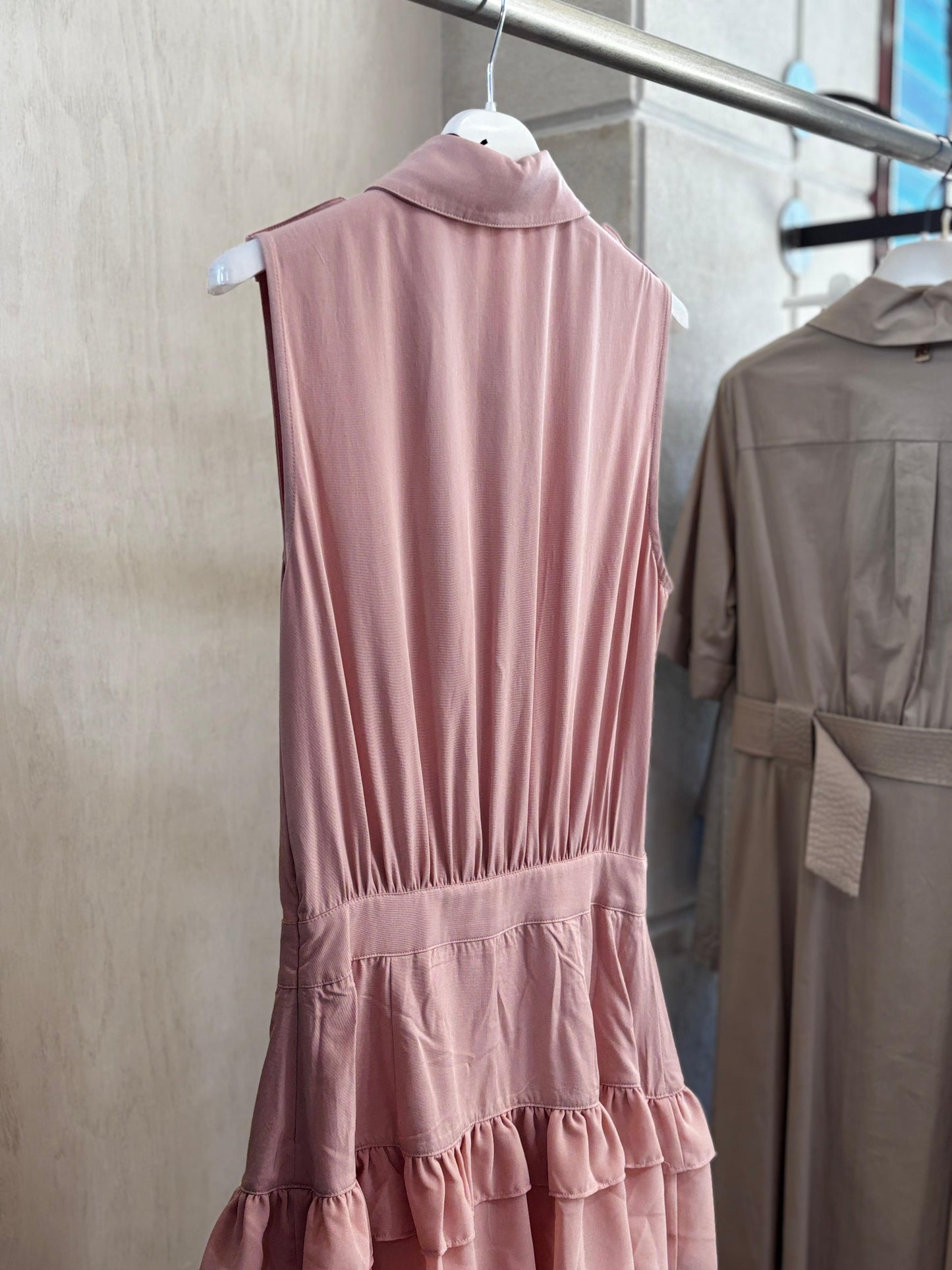 VESTIDO LARGO VOLANTES - DENNY ROSE