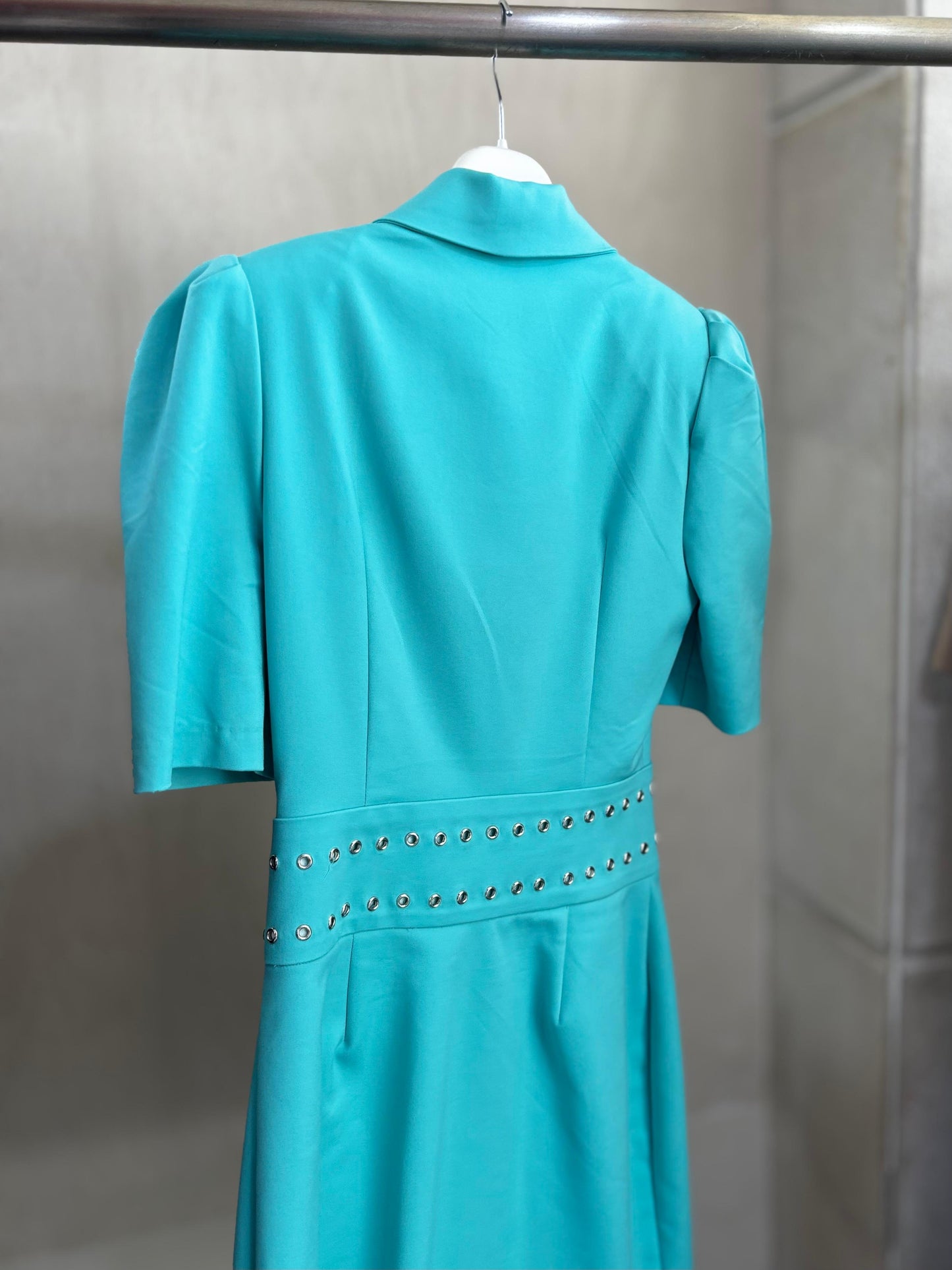 VESTIDO CRUZADO BOTÓN PLATA - DENNY ROSE