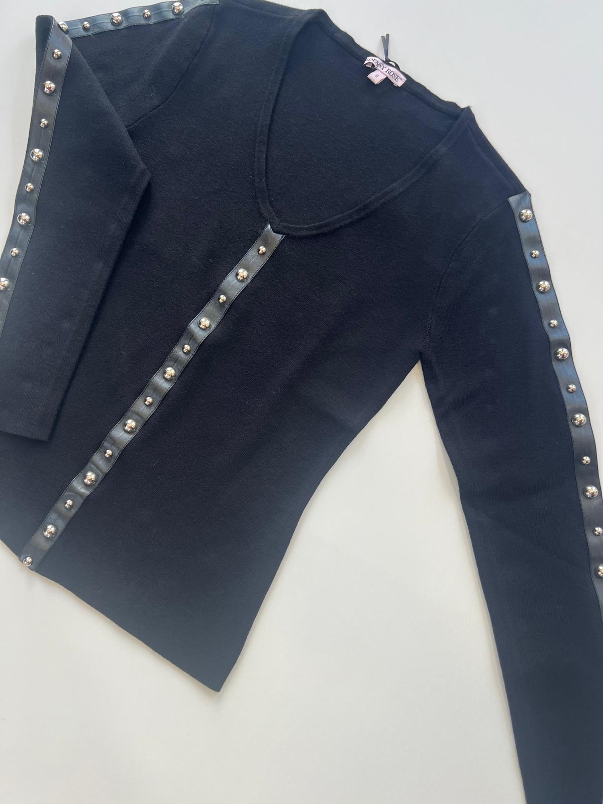 JERSEY PICO CUERO/TACHAS - DENNY ROSE