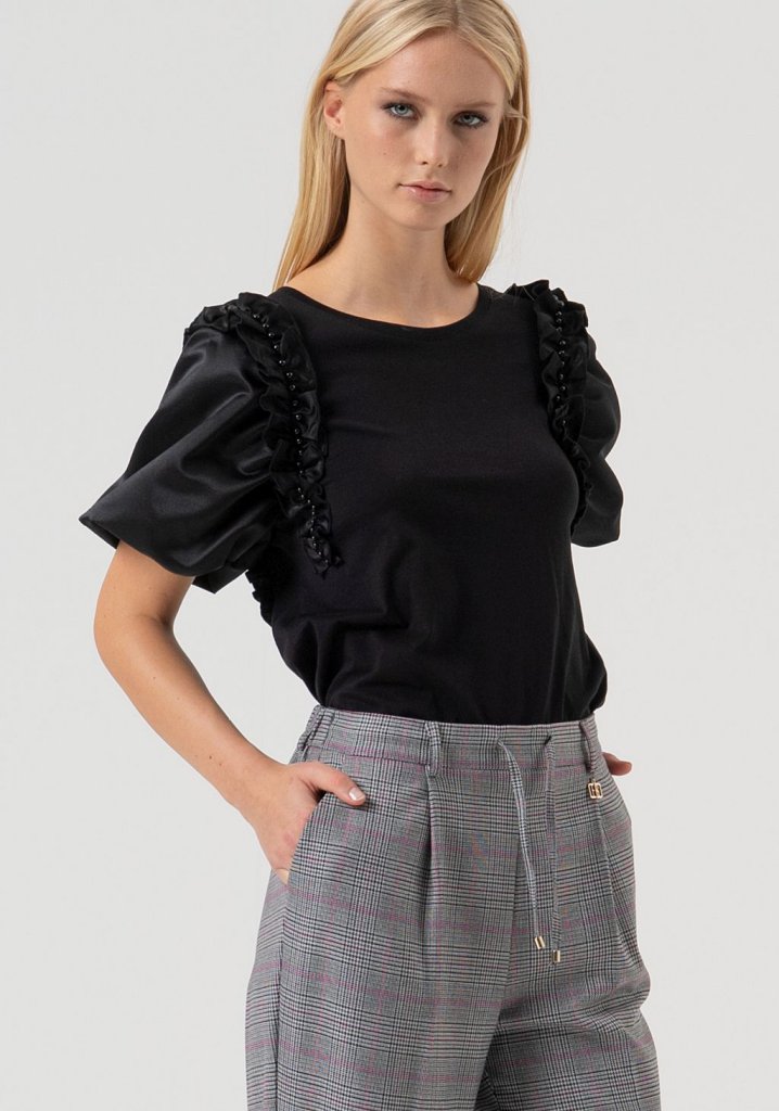 PANTALÓN CUADROS GOMA CINTURA - FRACOMINA