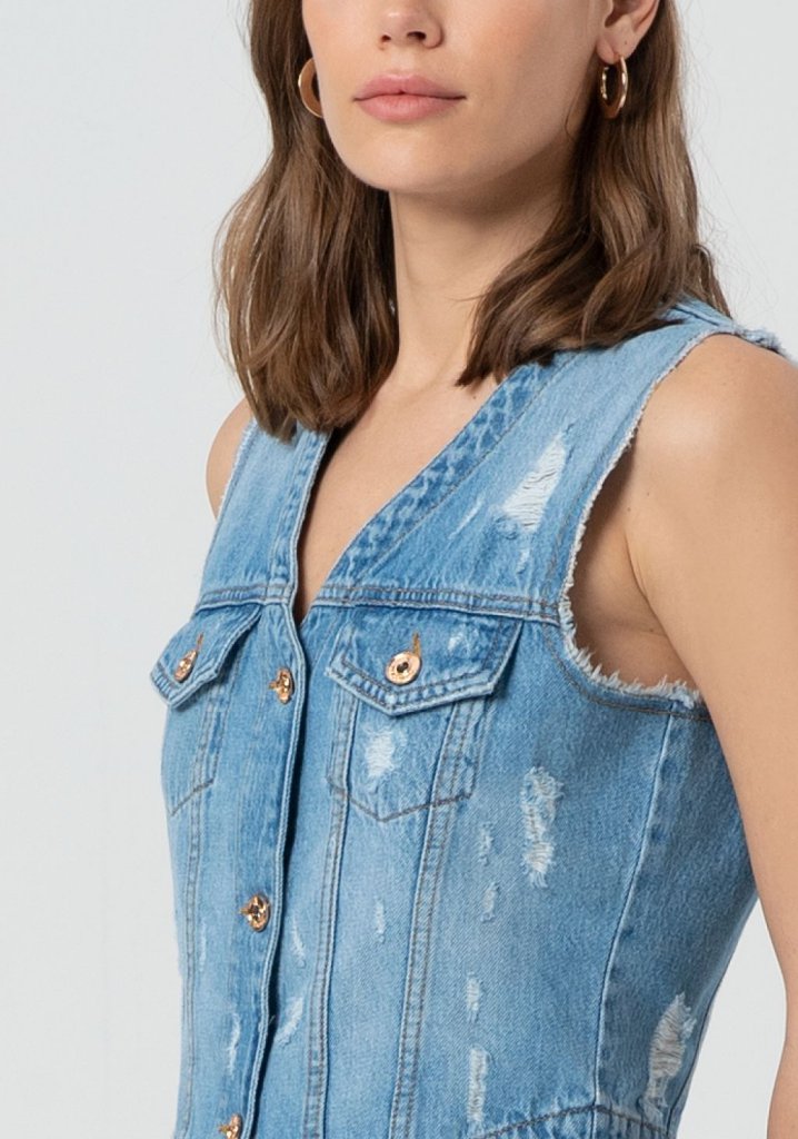 CHALECO DENIM - FRACOMINA