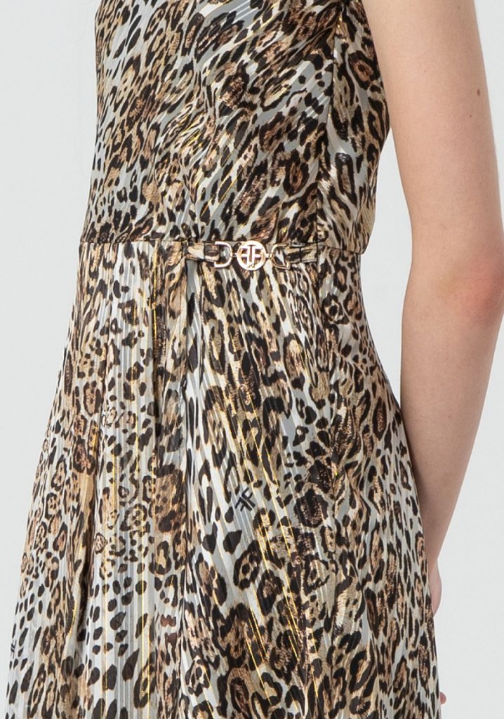 VESTIDO LENCERO PRINT ANIMAL - FRACOMINA
