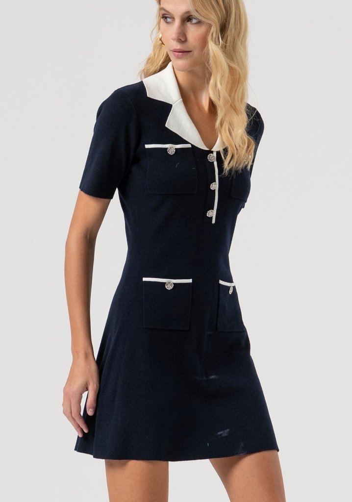 VESTIDO CAMISERO PUNTO - FRACOMINA