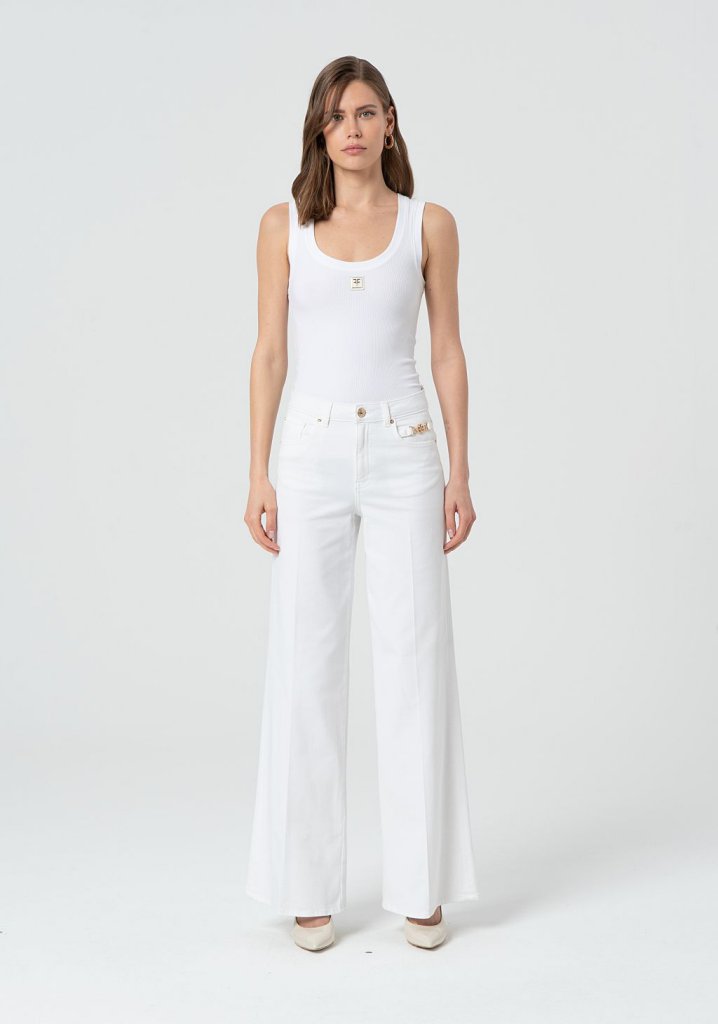 PANTALÓN PALAZZO DENIM - FRACOMINA