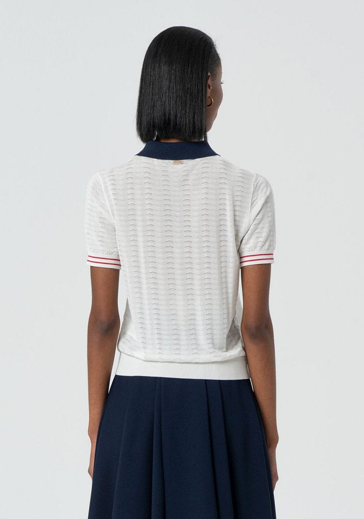 POLO CUELLO AZUL MARINO - FRACOMINA