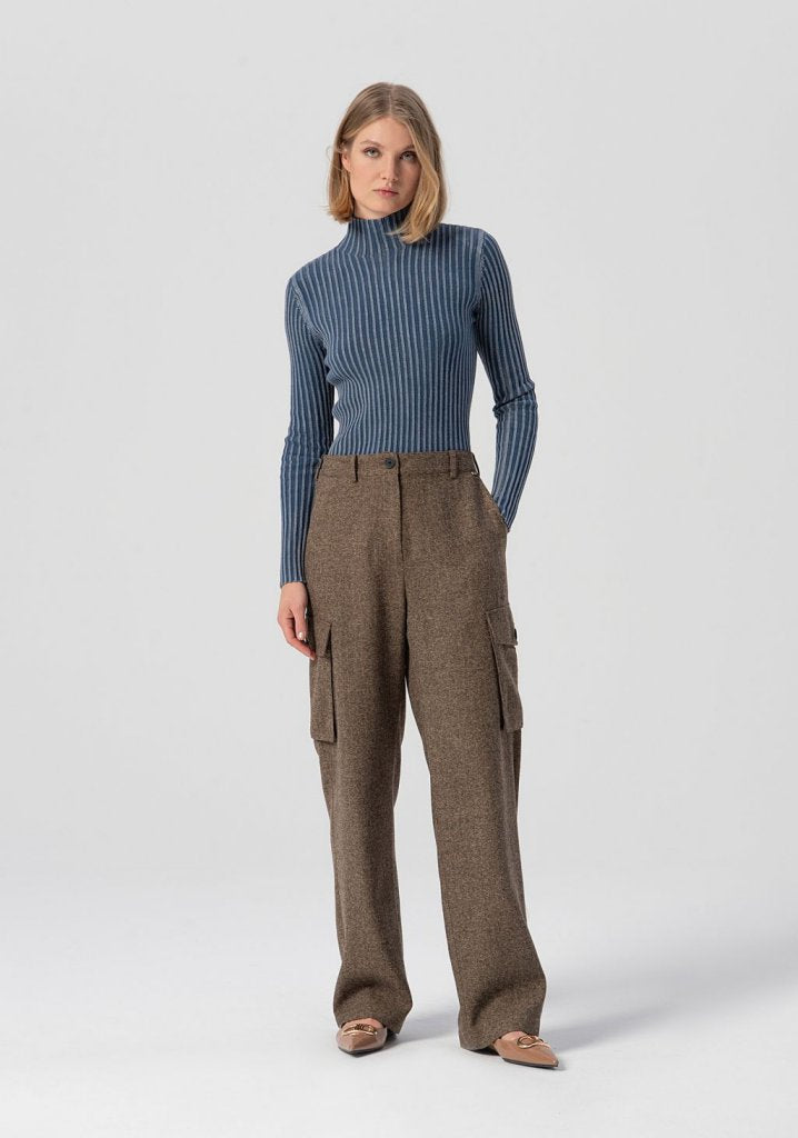 PANTALÓN CARGO ATRIGADO - FRACOMINA