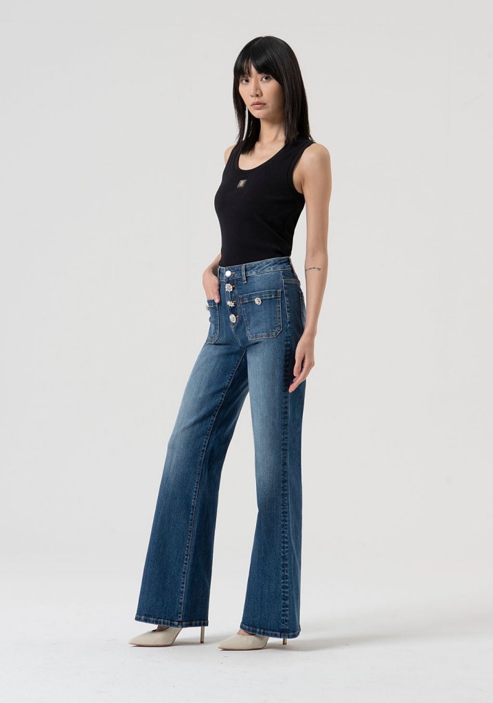 PANTALÓN BOTONES JOYA DENIM - FRACOMINA