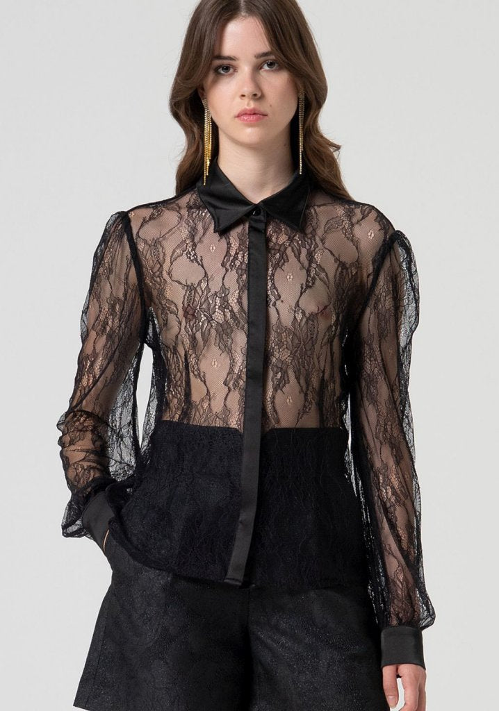 BLUSA ENCAJE - FRACOMINA