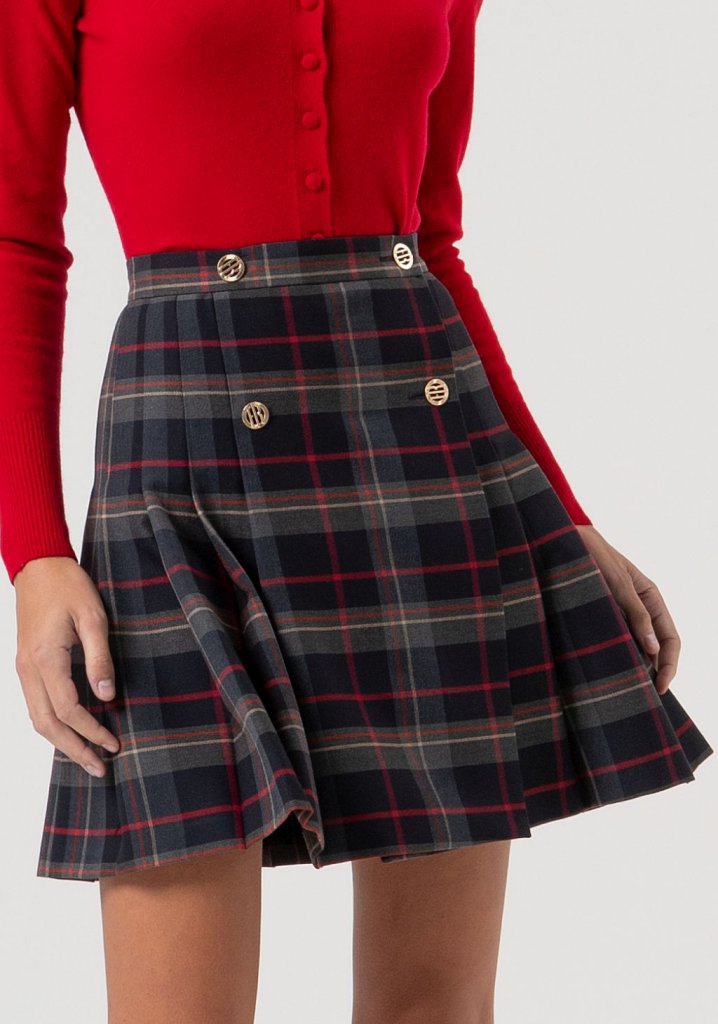 FALDA PLISADA MINI - FRACOMINA