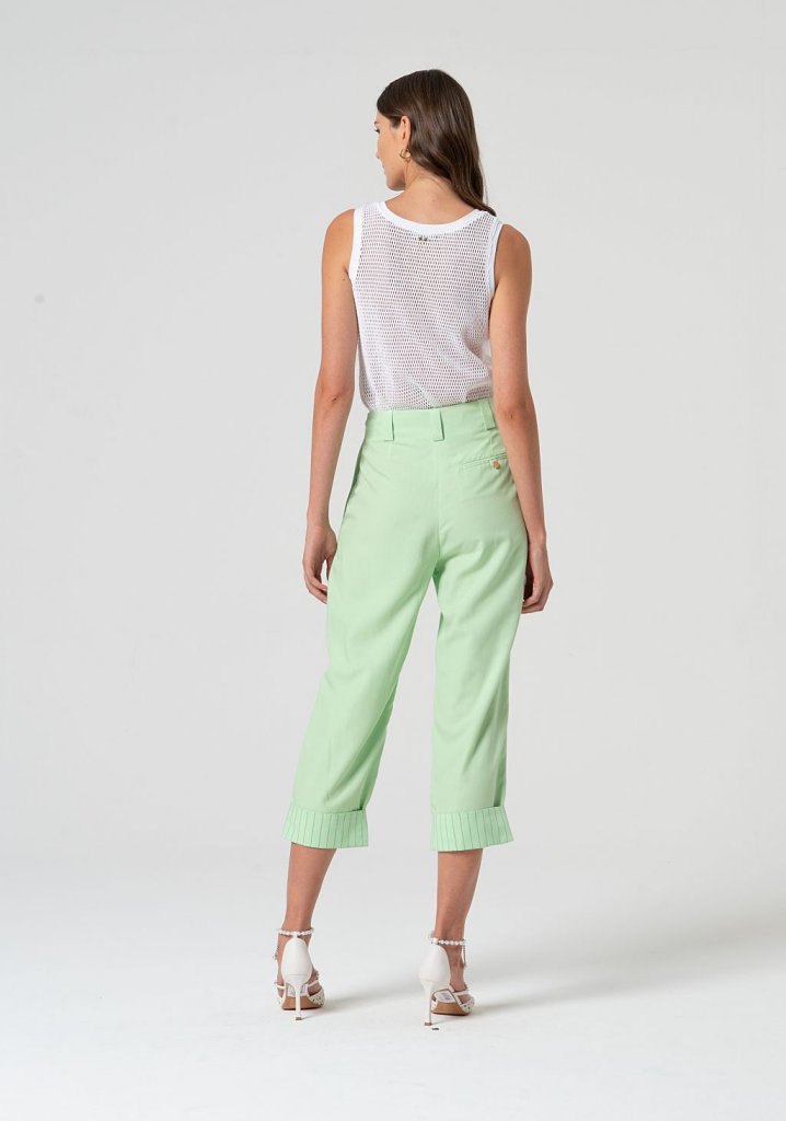 PANTALÓN RECTO MENTA - FRACOMINA