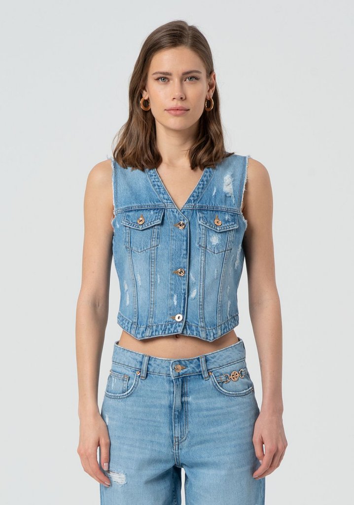 CHALECO DENIM - FRACOMINA